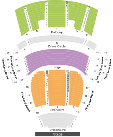 mahaffey theatre seating chart