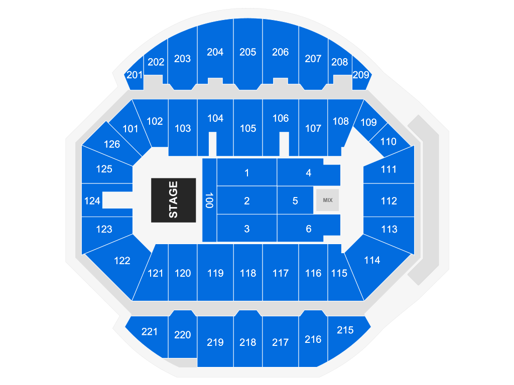 crown coliseum seating chart