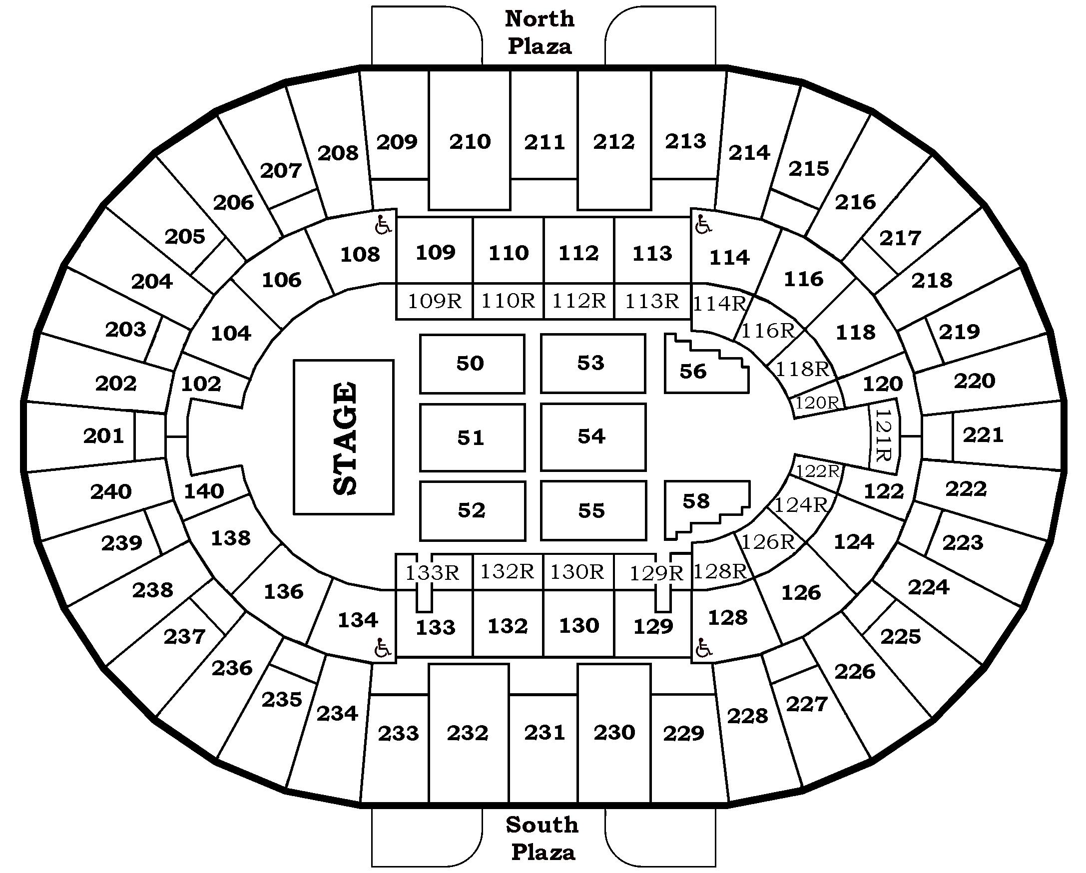 north charleston coliseum seating chart