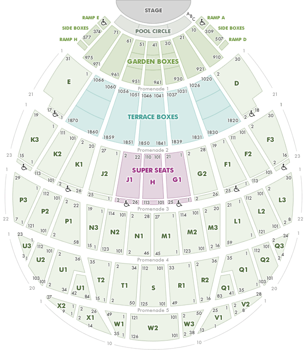 the hollywood bowl seating chart