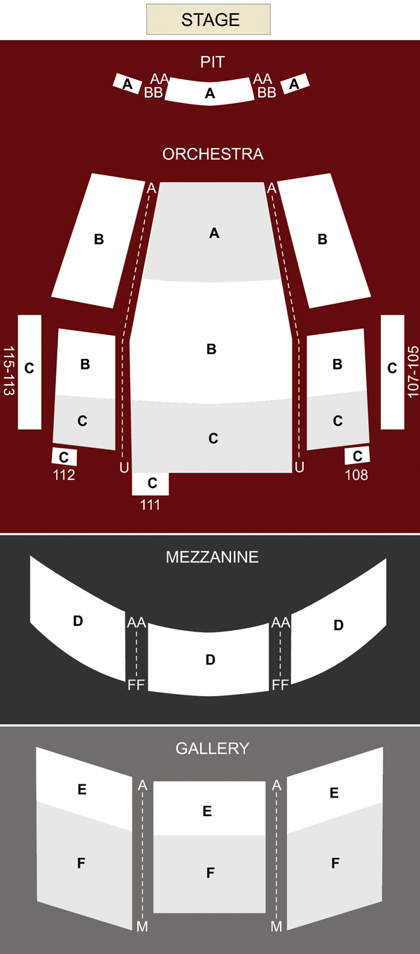 byham theater pittsburgh seating chart