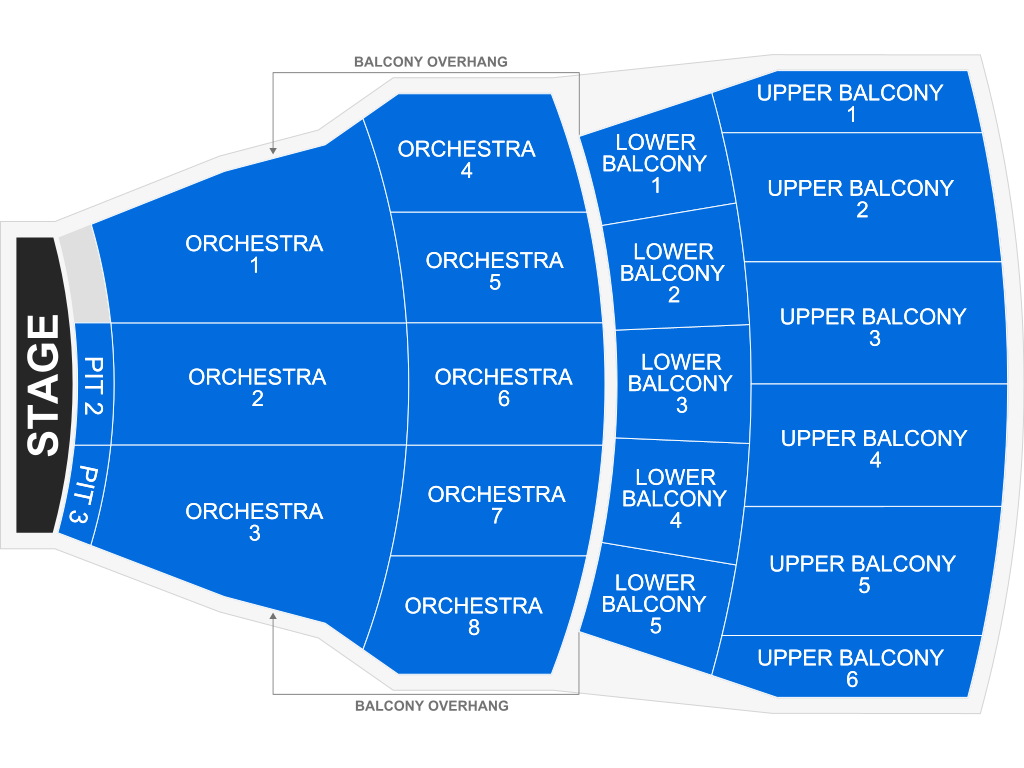 coronado performing arts center seating chart