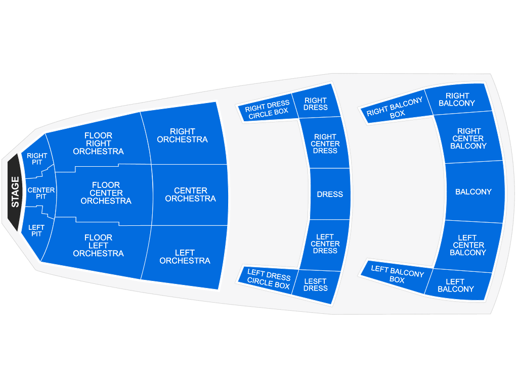 Chrysler Hall seating chart