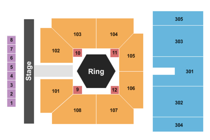 MJ Nesheiwat Convention Center seating chart