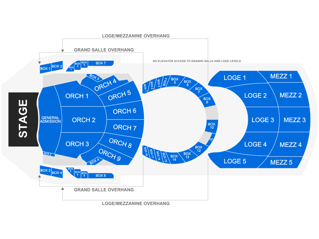 The Met Presented by Highmark seating chart