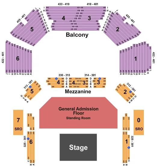 Moody Theater Seating Chart