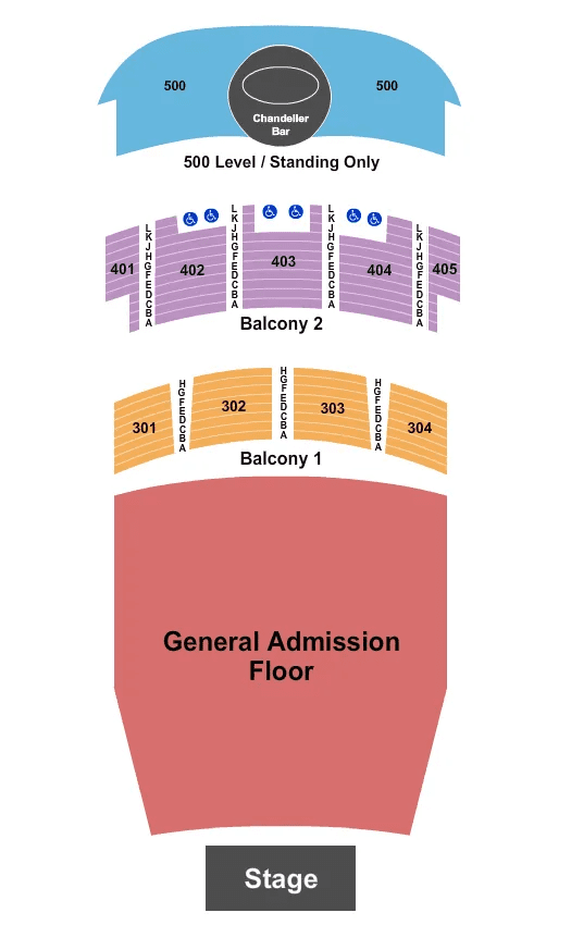 Arvest Bank Theatre Seating Chart