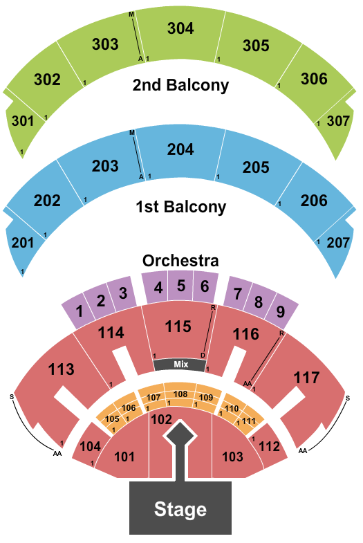 Hard Rock Live Seating Chart