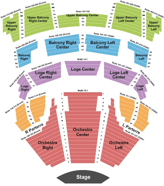 Hawaii Theatre Center Seating Chart