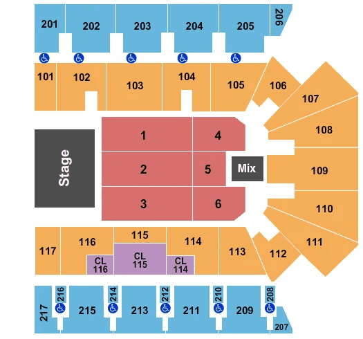 American Bank Center Arena seats