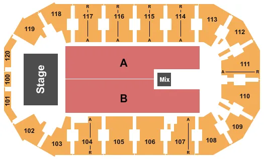 Cable Dahmer Arena seats