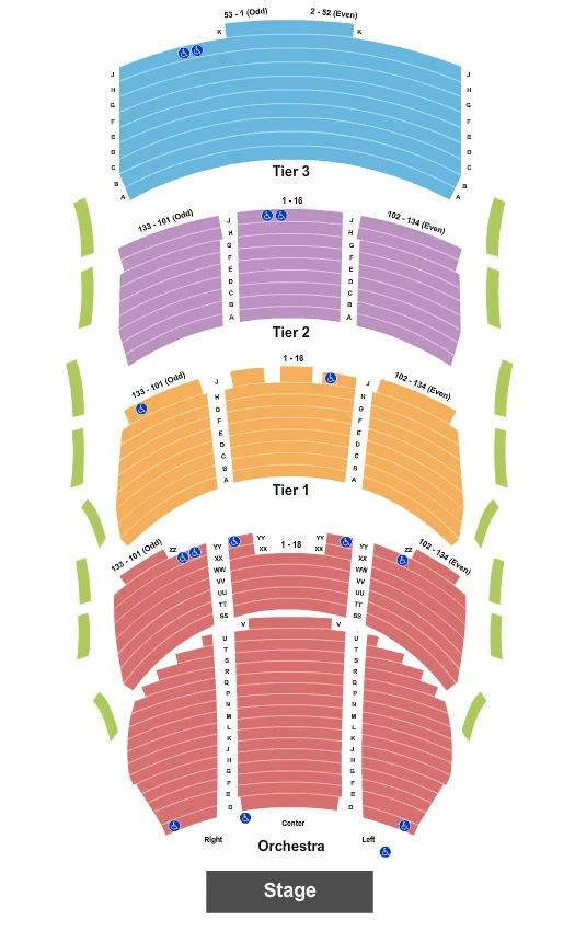 Delta Hall seats