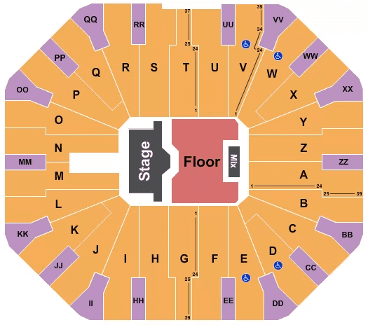 Don Haskins Center seating chart