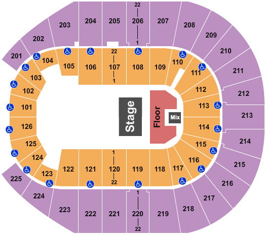 Simmons Bank Arena seats